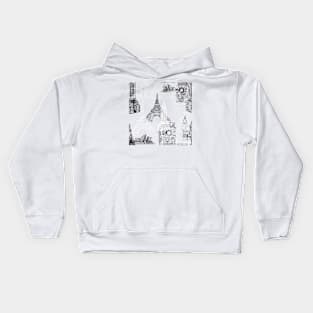 Iconic Buildings Kids Hoodie